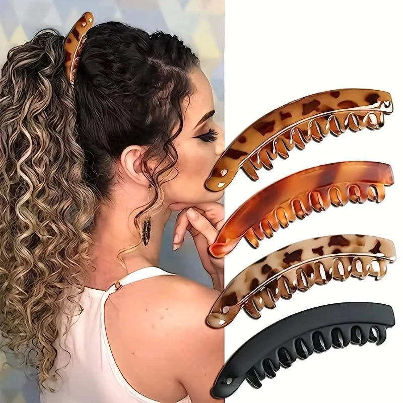 Stylish Matte Banana Hair Clips - Perfect Fish-Shaped Ponytail Accessories for Trendy Women! πβ¨ #HairGoals #FashionAccessories