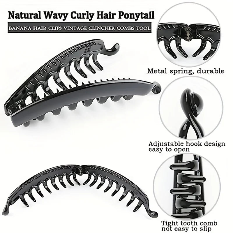 Stylish Matte Banana Hair Clips - Perfect Fish-Shaped Ponytail Accessories for Trendy Women! πβ¨ #HairGoals #FashionAccessories